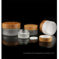 Hot selling bamboo small cosmetics jar, plastic acrylic cream jar 15ml 30ml 50ml 100ml